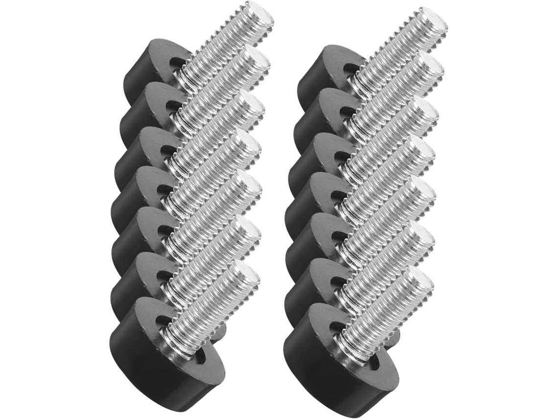 Pés Niveladores Ajustáveis Para Móveis Coheali, Base De Rosca, Cabeça De Plástico Resistente, 6x20x15 Mm, 40 Peças, Para