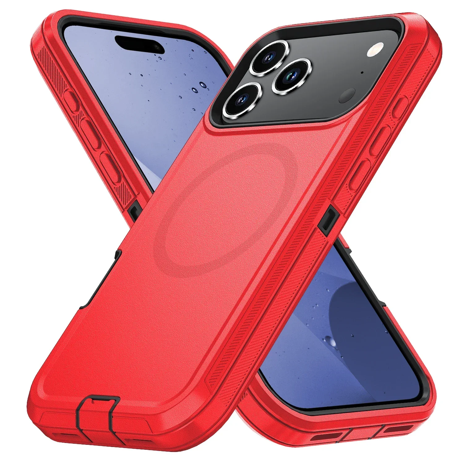 (laranja, Iphone Air) Capa Protetora Rígida Em Pctpu Com Função De Carregamento Magnético E Proteção Contra Quedas.
