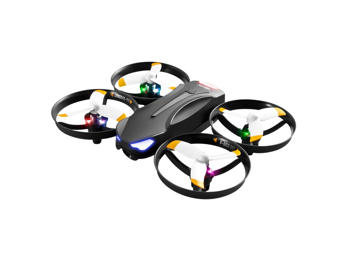 V16 Mini Drone com Luz Colorida Sem Câmera Duração Da Bateria: 12 Min 1 Bateria Preto