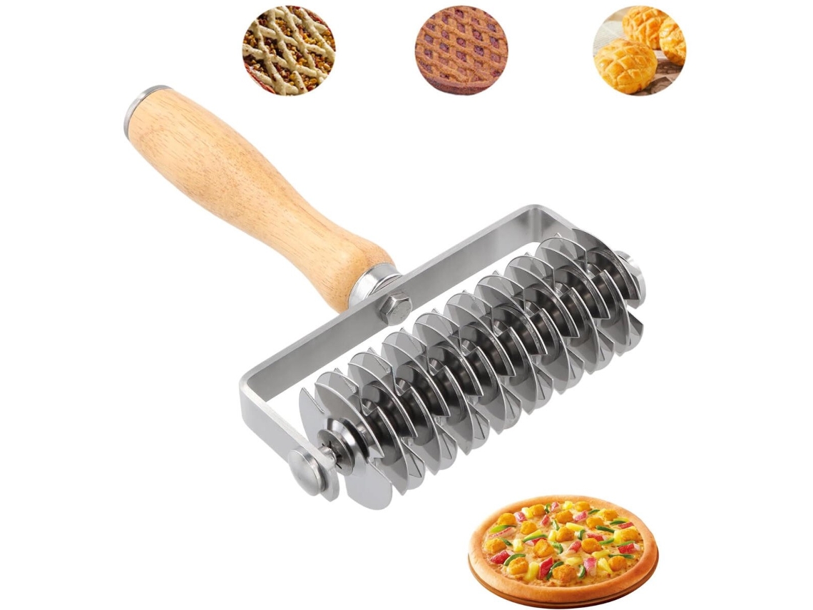 Raspador E Cortador De Massa, Em Aço Inoxidável, Para Pão, Pizza, Bolos E Confeitaria, Com Manuseio Prático E Limpeza Simples