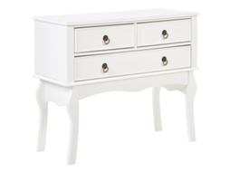 Consola BELIANI Lamar de MDF Branco 91x35x75
