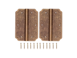 2set Dobradiças de Latão Antigo Retrô | S/MARCA