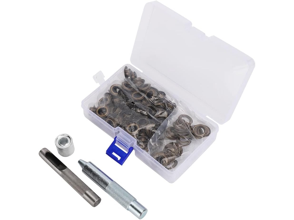 Kit de ferramentas para aplicação de Ilhós em roupas e bolsas, redondo