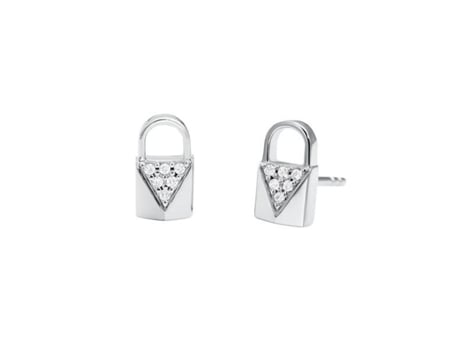 Brincos MICHAEL KORS  PADLOCK STUD SILVER