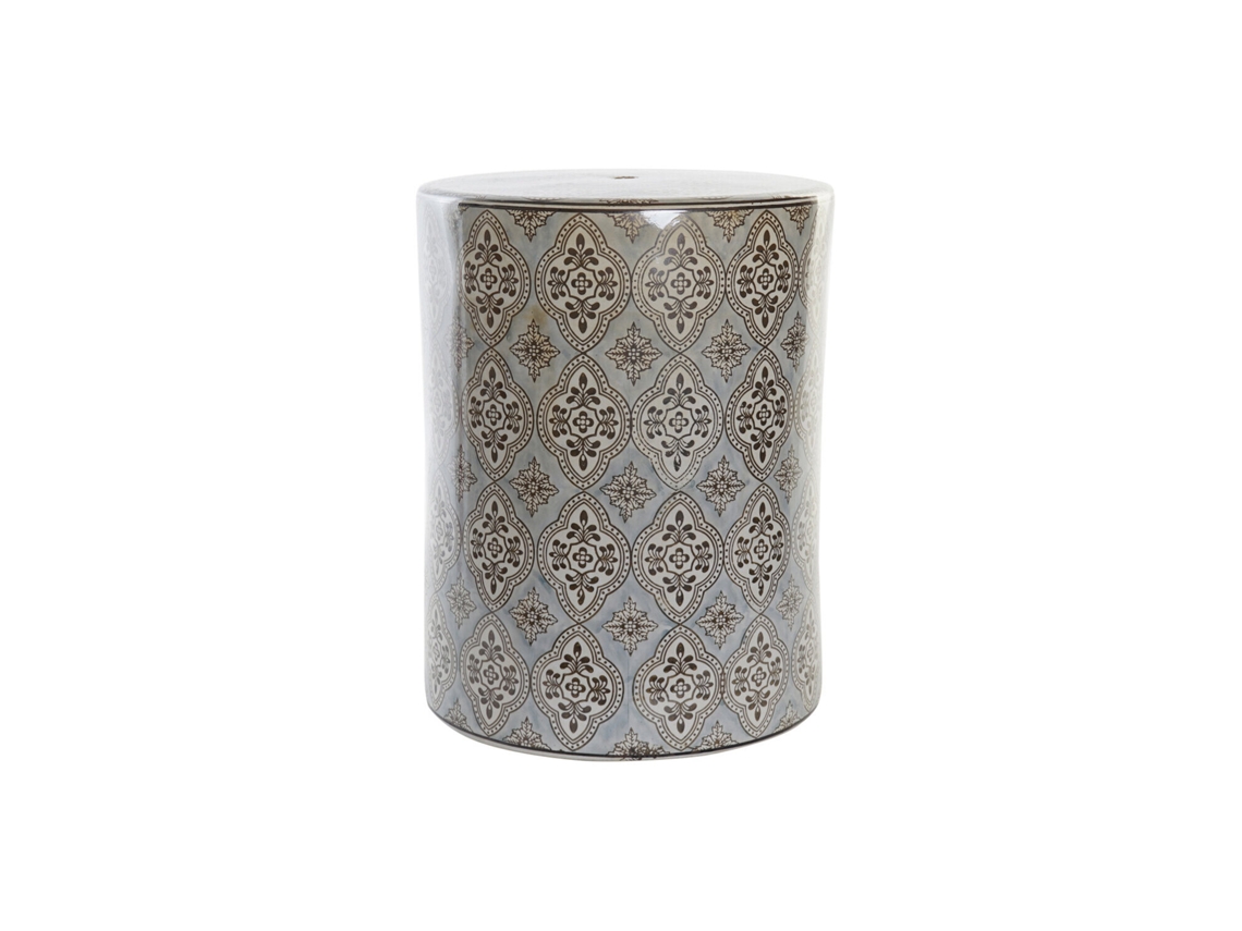 Mesa Lateral em Porcelana Árabe Bege, 32,5x32,5x42cm ALEXANDRA HOUSE LIVING