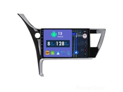Auto Rádio Carro Bluetooth Autoradio 8GB RAM 128G ROM CarPlay Navegação GPS Ecrã Táctil RoverOne para Toyota Corolla 2017 2018  