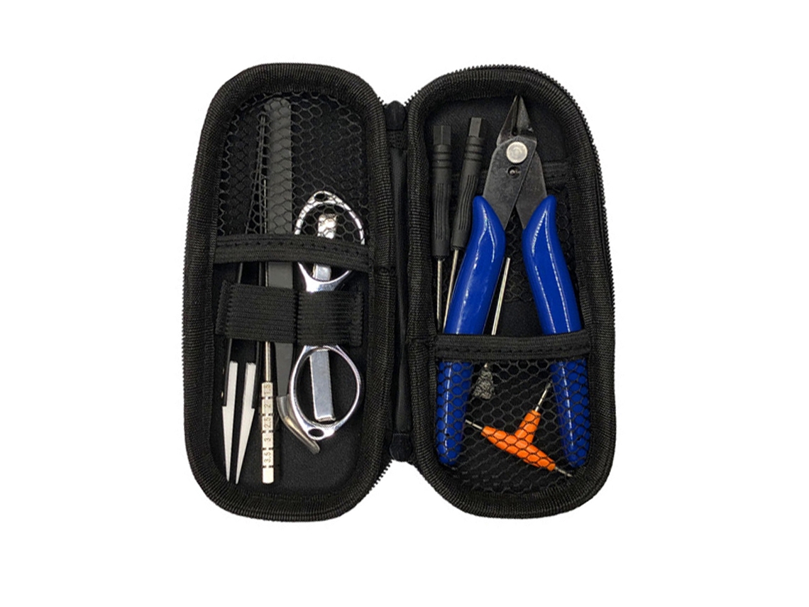 Kit de acessórios para cigarro eletrônico, mini caneta vape, bolsa faça você mesmo, pinças, alicates, bobina de resistência de fio, eletrônicos