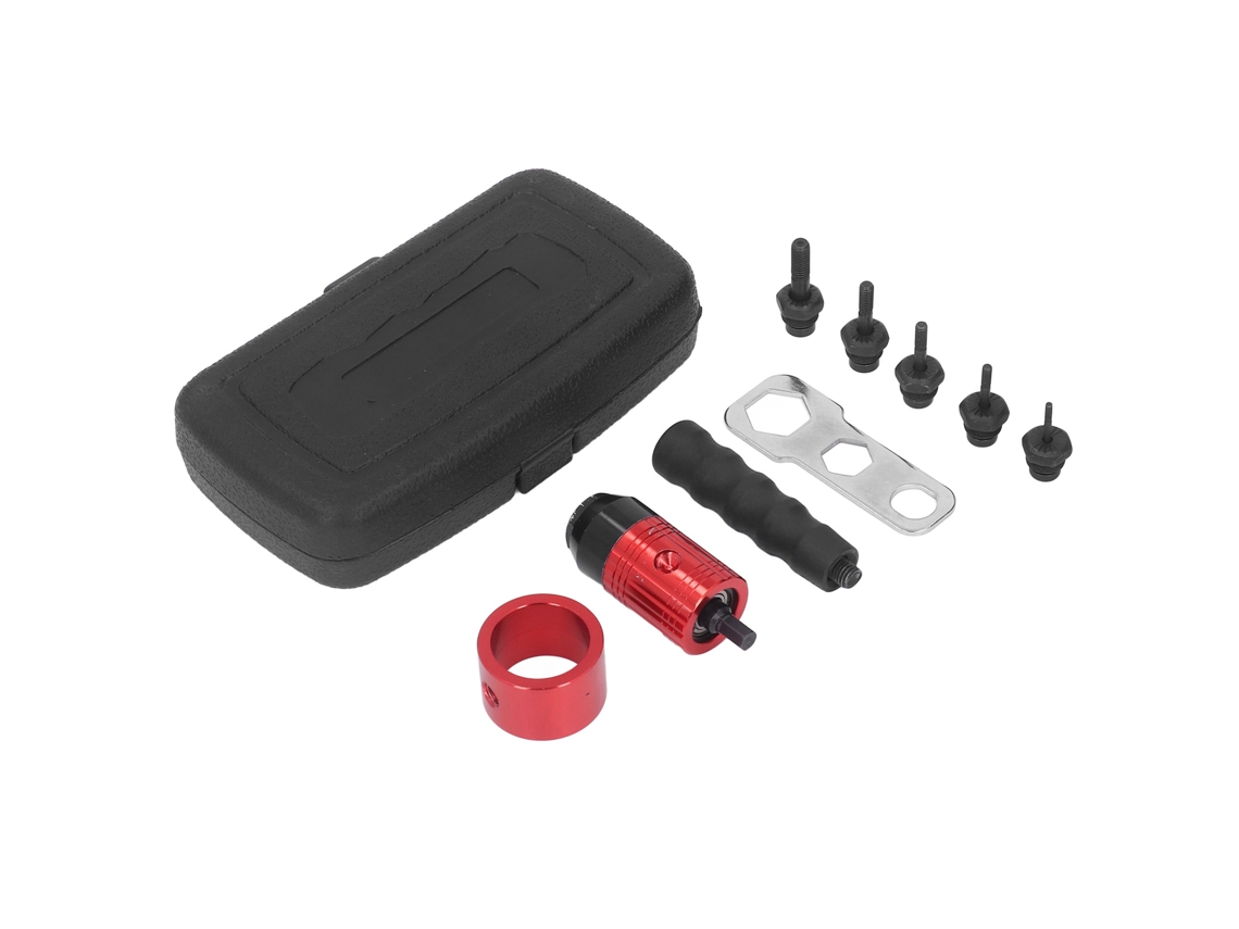 Kit de ferramentas adaptadoras para pistola de porcas manual e automática, conversor de furadeira para porcas de rebite tipo embreagem.