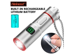 Lanterna De Chaveiro Led Edc Potente Green-300lm Com Bateria Recarregável, Mini Lanterna, Luz De Trabalho Portátil Com Clipe Traseiro Magnético, Corre