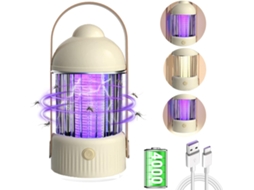 Lâmpada Elétrica Recarregável Contra Mosquitos De 4000 Mah Com Luz Uv E Função De Lanterna, Design Silencioso.