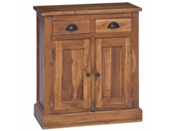 Conjunto 1 Unidade De Armazenamento Compacta Vidaxl Castanho Madeira De Teca Maciça (65 X 30 X 75 Cm)