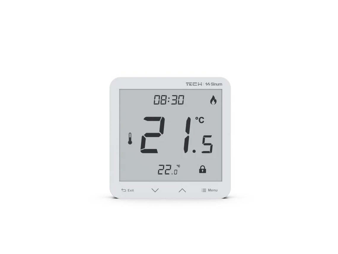 Wired Room Controller Sinum White R S3 Tech Controllers Tesa
