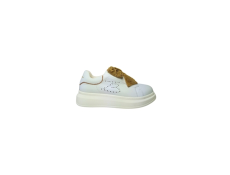 Sapatilhas De Mulher Tosca Blu Scarpe Aloe Applicazione Fiocco Pele Branco (37)