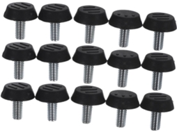 Gatuida Conjunto De 16 Pés Mesa Ajustáveis Para Eletrodomésticos E Equipamentos, Em Metal E Plástico, Com Redução De