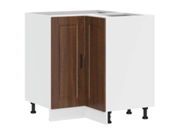 Kitchen Corner Base Cabinet, Kitchen Corner Base Cabinets Vidaxl Marrom Madeira Processada (n/a)