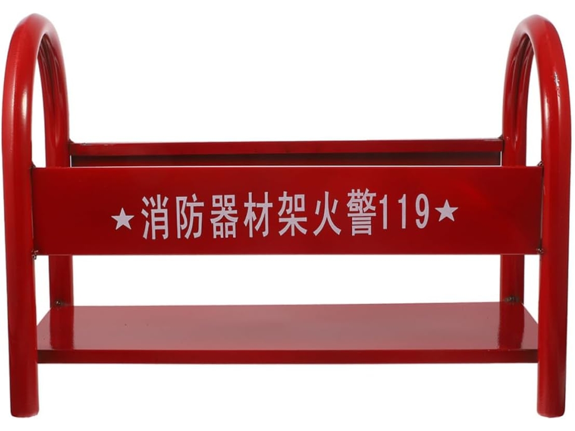 Base De Metal Reforçada Ibasenice Para Extintor Incêndio Pó Químico 2a 4kg, Com Design Compacto, Ideal Para Equipamentos