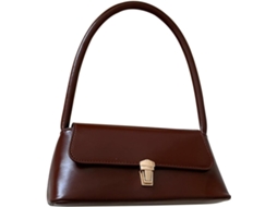 Bolsa Vintage Ciieeo Para Meninas Em Couro Pu Marrom Com Alça De Ombro Ajustável, Textura Delicada E