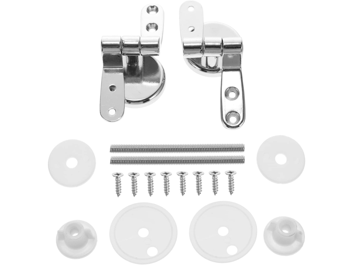 Conjunto De Dobradiças Metálicas Para Assento Sanitário, Compatíveis Com Tampas. Gokoco
