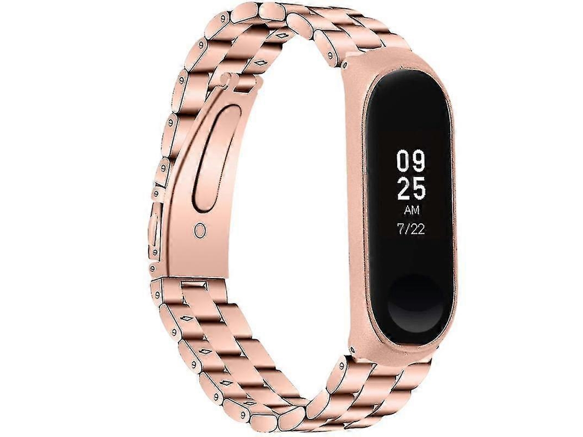 Pulseira De Relógio Da Moda, Pulseira De Relógio De Substituição Elegante, Compatível Com Pulseiras Xiaomi 3/4 Com Armação . Olysi Shop (ouro Rosa)