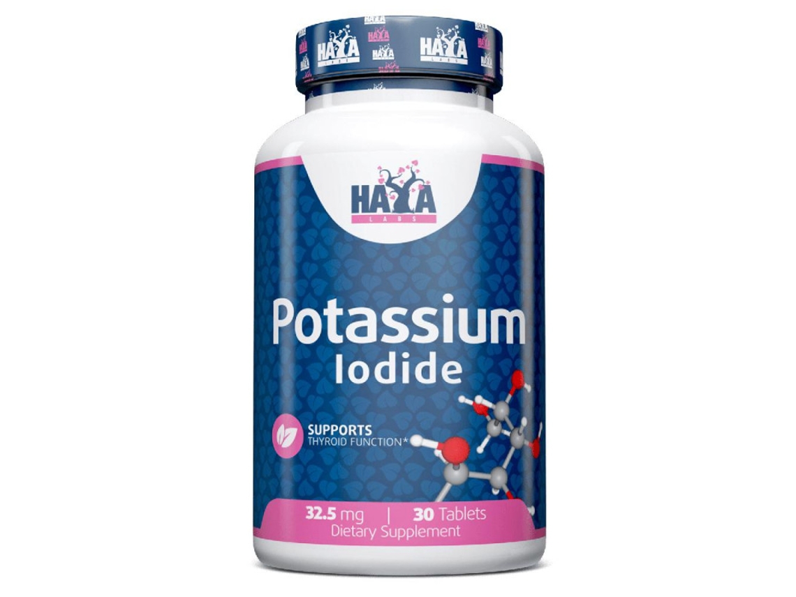 Iodeto De Potássio 32,5mg - 30 Comprimidos De Haya Labs