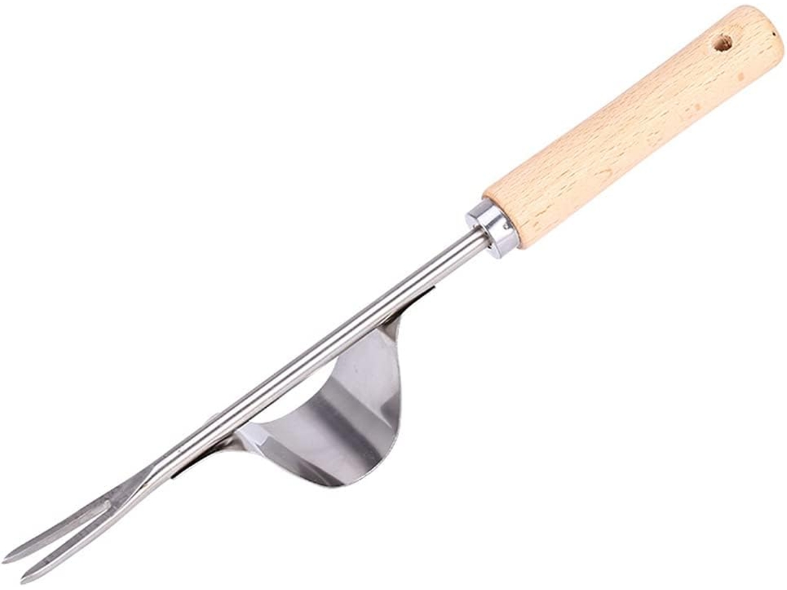 1 Garfo Removedor de Ervas Daninhas em Aço Inoxidável para Soltar a Terra e Remover AQUAFORGE