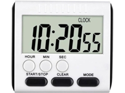 Temporizador Digital Lcd Grande Com Alarme Visor Fácil Leitura 8 X 7