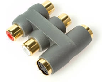 Adaptador TECHLINK (S-Video e RCA - S-Video e RCA - Cinzento)