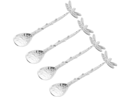 Conjunto De Colheres De Chá Em Estilo Libélula Com Desenhos Kirsite, Colher De Café Com Cabo Longo.