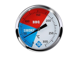 Termômetro De Fumaça Para Churrasqueira Aço Inoxidável 2 Polegadas Com Temperatura Máxima 300 Graus Celsius. Aquaforge (5 Cm)