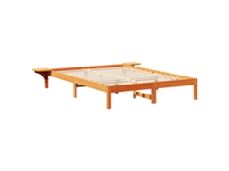 Conjunto 1 Cama Vidaxl Castanho Madeira De Pinho Maciça (150 X 200 Cm)