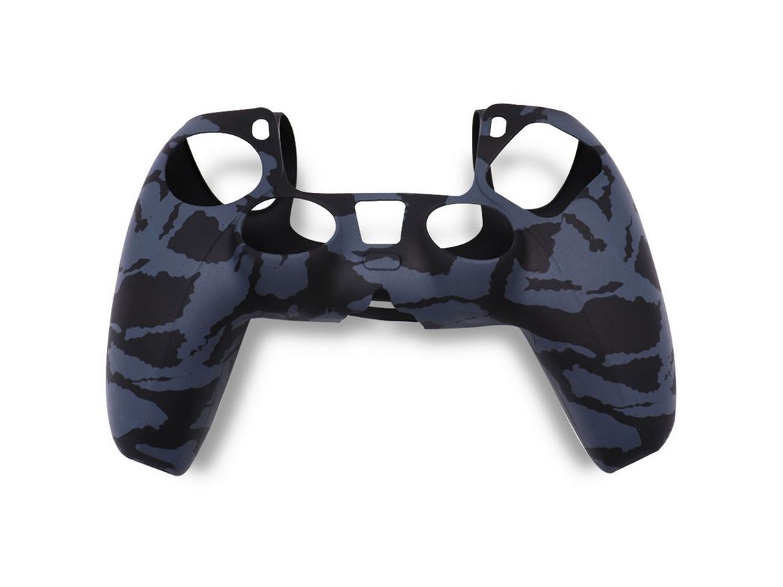 Yuru capa de Silicone Anti derrubada para Controle Ps5 Dualsense, Protetora e Estilosa Camuflagem Preta