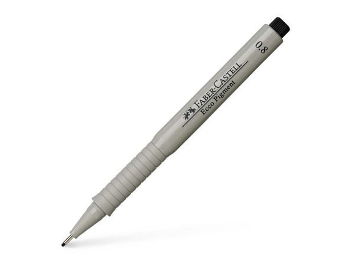 Caneta marcadora de ponta fina Faber-Castell Ecco Pigment preta 1 peça FABER CASTELL