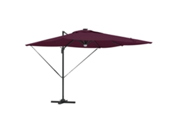 Maison Exclusive - Parasol Roma Vermelho 286 X 284 X 270 Cm Alumínio E Poliéster