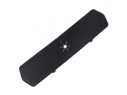 Tapete de Silicone para Torneira, Coletor de Água, Preto BRILVIBERA