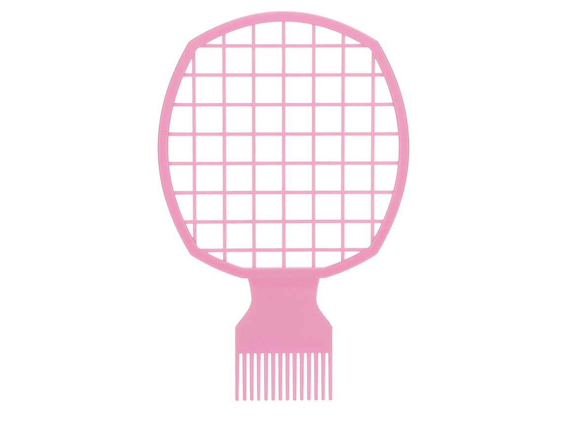 Pente Afro Para Cabelos Cacheados Ferramenta De Cabeleireiro Com Design Em Forma De Rede Rosa