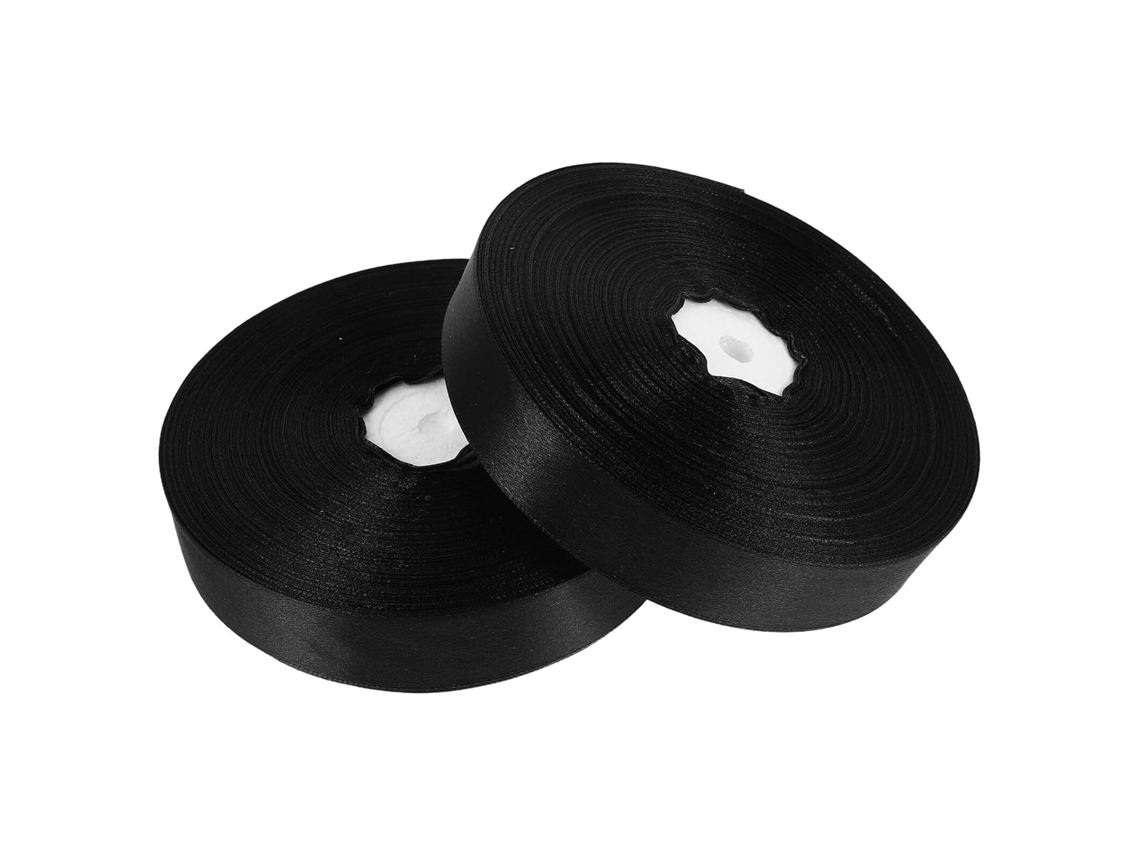 Imikeya 2 Rolos de Fita para Embrulho Presentes, Larga Buquês Flores, Artesanato e Confecção Laços 91,00 X 2,5