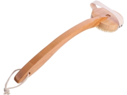 Escova De Madeira Com Cabo Longo 1 Unidade, Ideal Para Banho E Higiene Pessoal, Perfeita Para O Corpo E Momentos De
