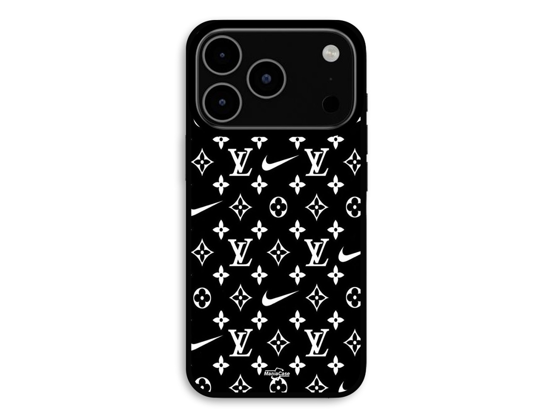 Capa Para Iphone 17 Pro Max Com Lv Fundo Preto Maniacase