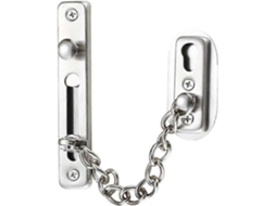 Cadena de seguridad, acero inoxidable 304, con tornillos, para hogares y hoteles, plateada, cepillada | S/MARCA