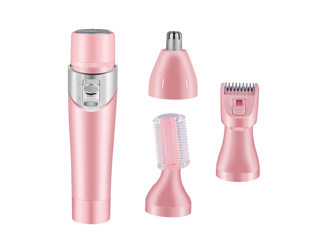 Depiladora Eléctrica Portátil 4 En 1 Para Mujeres, Recortadora De Pelo Nasal, Oído Y Cejas, Mini Afeitadora Rotatoria