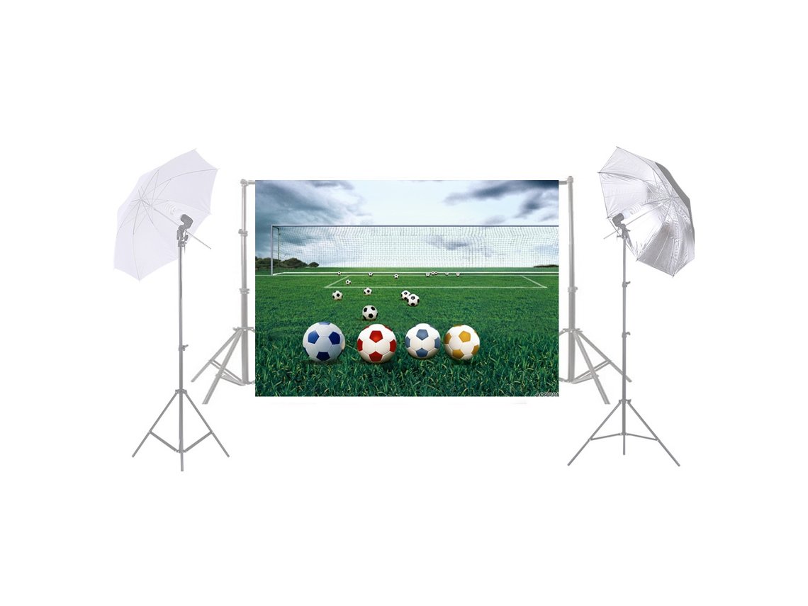 Andoer 1.5 * 2.1m/5 * 7ft Football Soccer Goalpost Net Wall Photography Background Backdrop Photo Studio Pros LAXISCREED