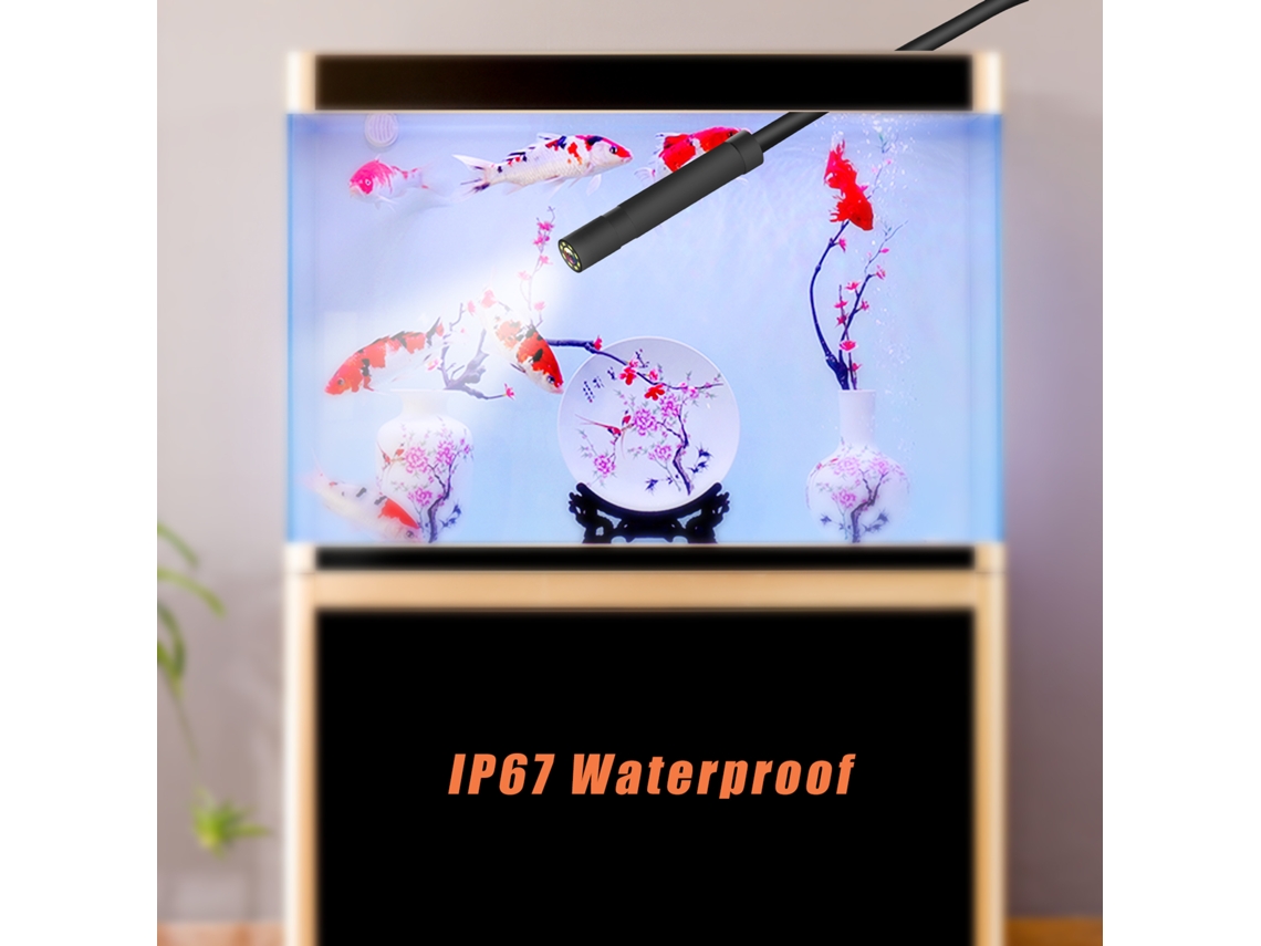 Endoscópio Mão 4.3 Polegadas Lcd 1080p Ip67 8 Leds Câmera 8mm Industrial Doméstico