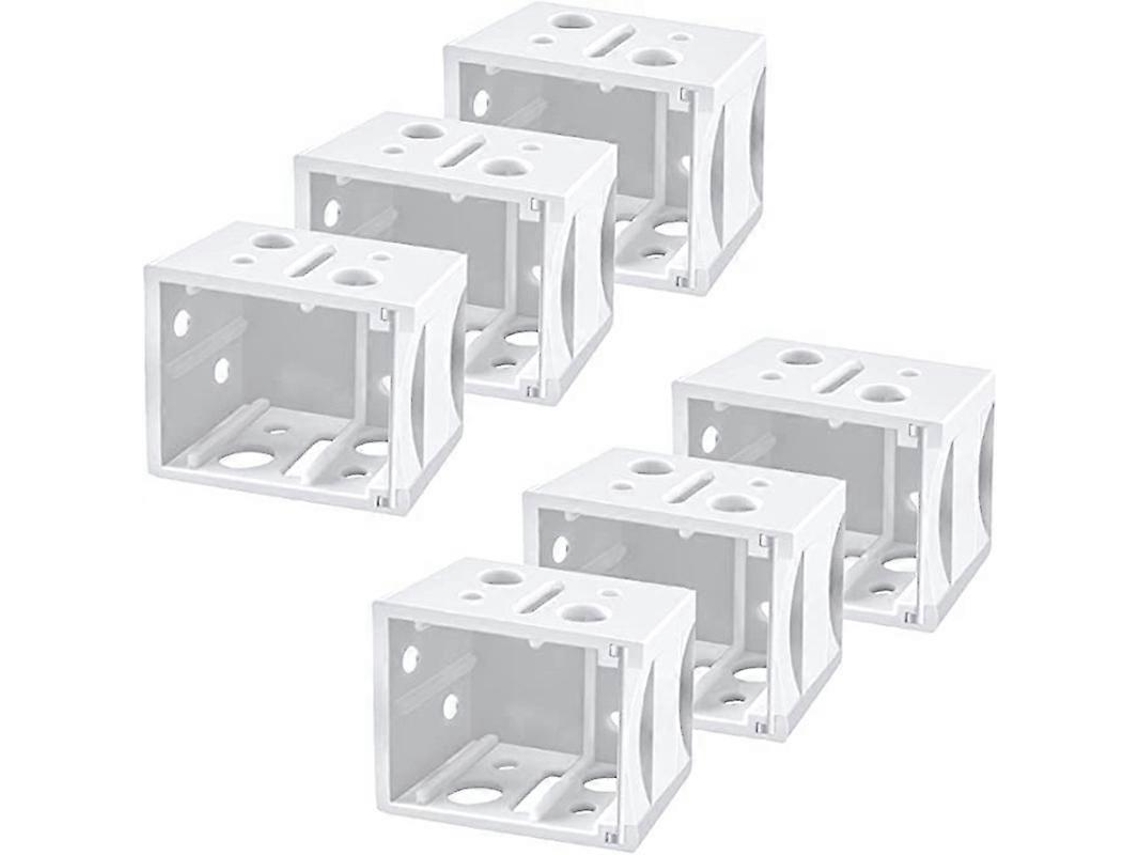 Conjunto De 6 Persianas Venezianas(esquerda E Direita) Com Suportes De Montagem Em Plástico Branco E Acessórios