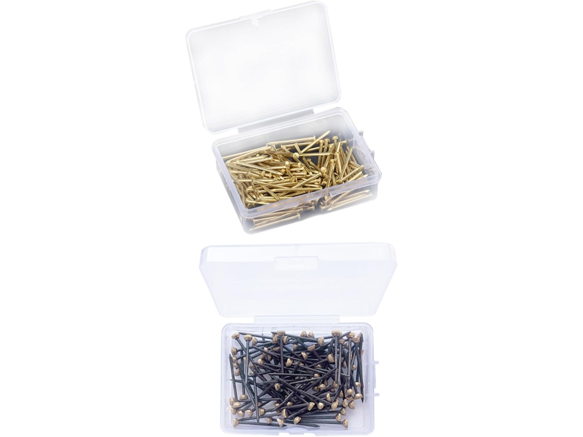 Conjunto De 900 Pregos De Cobre Para Fixação De Molduras Decorativas Na Parede.