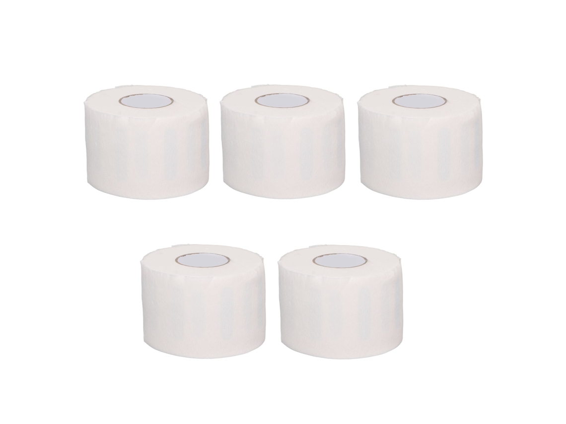 Rolos De Papel Descartável Para Barbearia, Elástico Impermeável Adesivo Automático, Faixa Para Pescoço Flexível Para Salão De Beleza, Branco