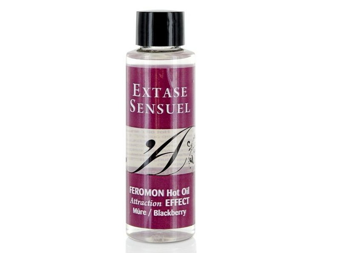 EXTASE SENSUEL FEROMON HOT OIL ATRAÇÃO EFEITO BLAKBERRY 100ML