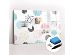 Quadro Magnético Decorativo Padrão Geométrico Para O Escritório Espelharte (90x60 Cm)