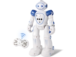 Robôs De Brinquedo Para Crianças Com Controle Remoto Sem Fio E Sensor De Gestos, Caminhada Programável E Canto (branco)