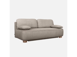 Sofá-cama Conversível Em Veludo Canelado, 3 Lugares, Taupe