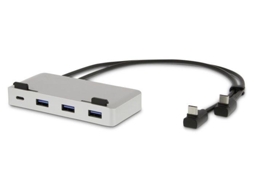 Lmp 19095 Base &amp; Duplicador de Portas com Fios Usb 3.2 Gen 1 3.1 Gen 1 Type-C Prateado